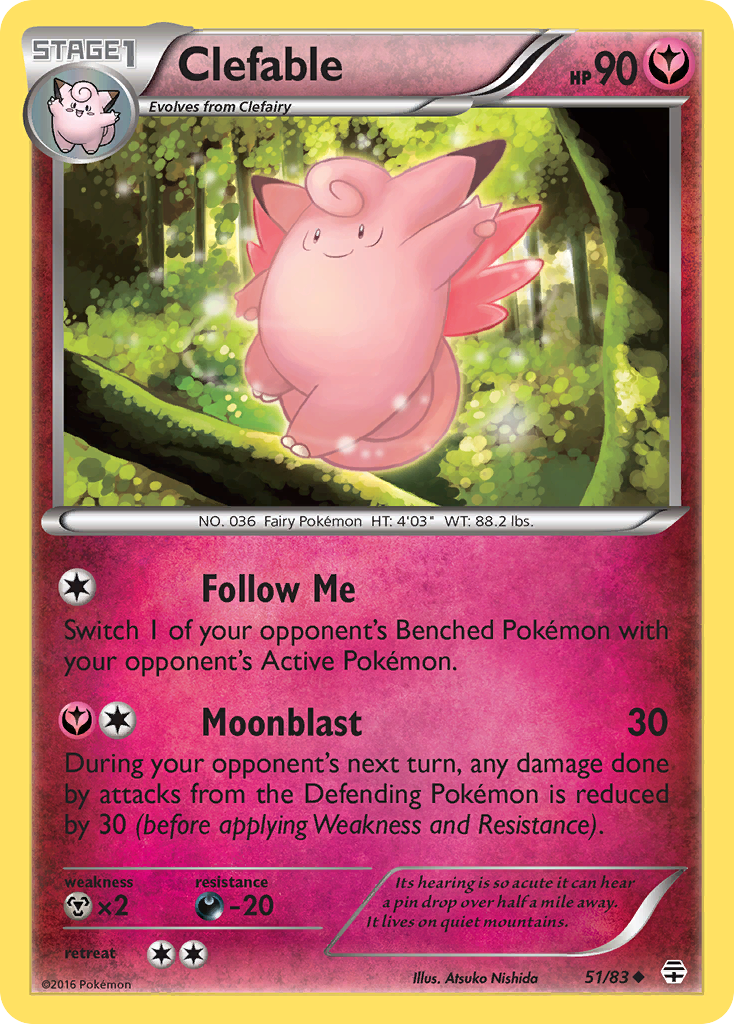 Clefable (51/83) [XY: Generations]