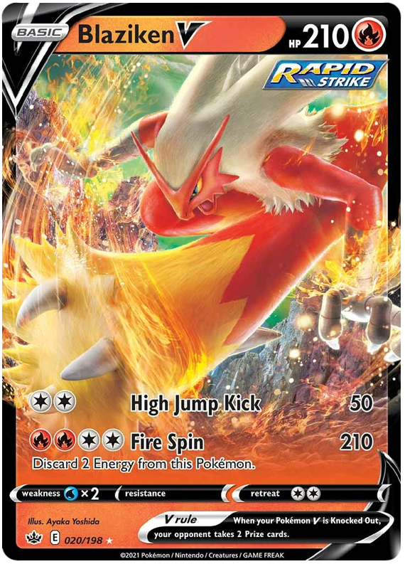 Blaziken V (020/198) [Sword & Shield: Chilling Reign]