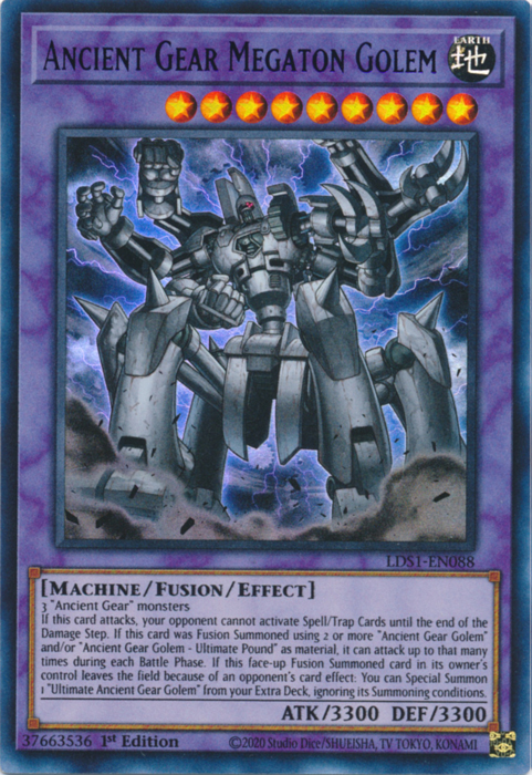 Ancient Gear Megaton Golem (Blue) [LDS1-EN088] Ultra Rare