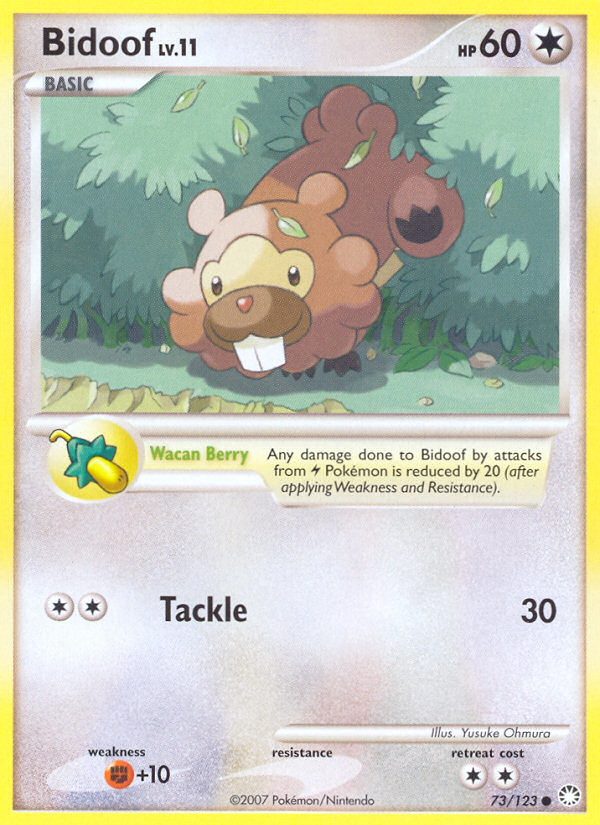 Bidoof (73/123) [Diamond & Pearl: Mysterious Treasures]