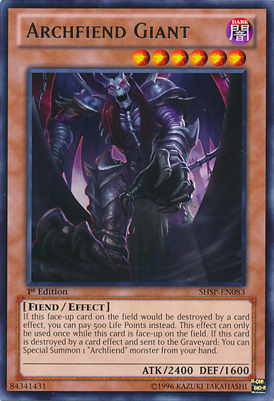 Archfiend Giant [SHSP-EN083] Rare