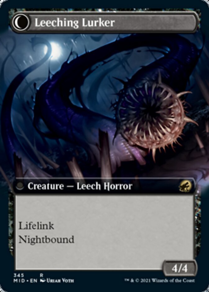 Curse of Leeches // Leeching Lurker (Extended Art) [Innistrad: Midnight Hunt]