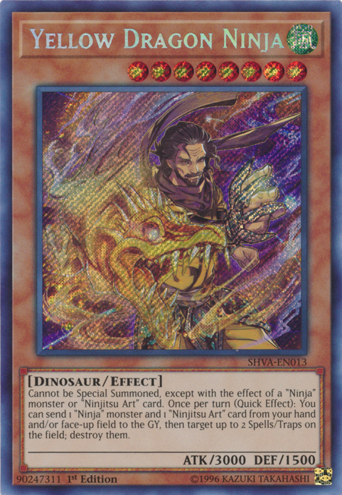 Yellow Dragon Ninja [SHVA-EN013] Secret Rare