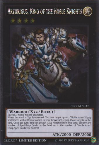 Artorigus, King of the Noble Knights [NKRT-EN037] Platinum Rare