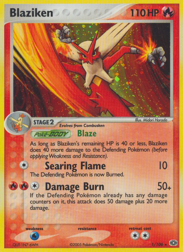 Blaziken (1/106) [EX: Emerald]