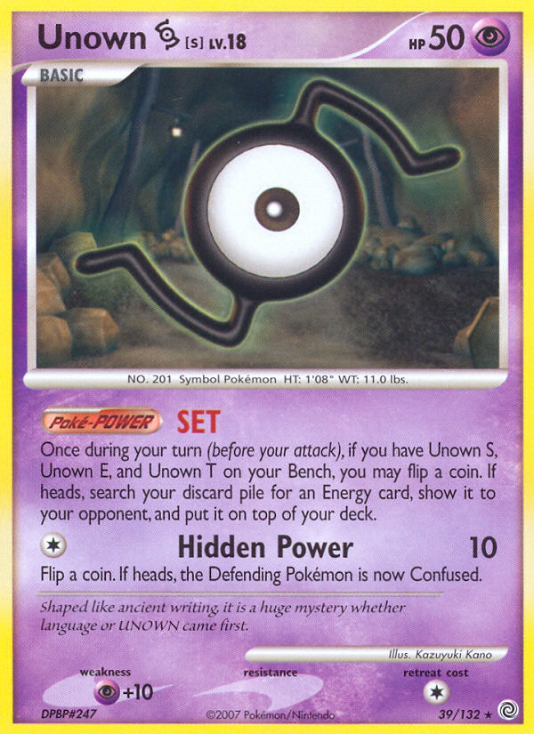 Unown S (39/132) [Diamond & Pearl: Secret Wonders]